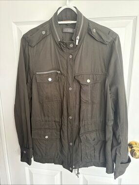 Lightweight Olive Utility Jacket